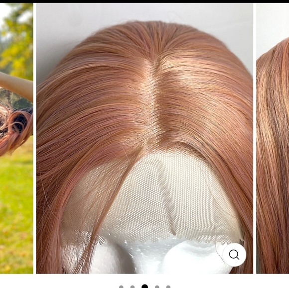 NWT Lunatics Fabulous Hippi Boho Style Rose Gold Wig , Discontinued - Picture 9 of 16